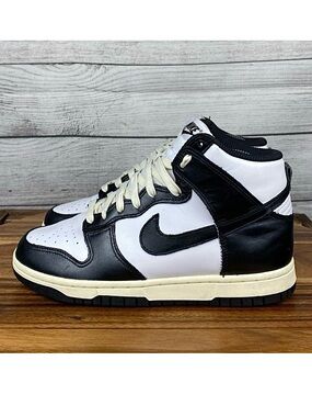 Nike Dunk High Vintage Black White Panda Sneaker DQ8581-100 Women’s Shoe Size 7